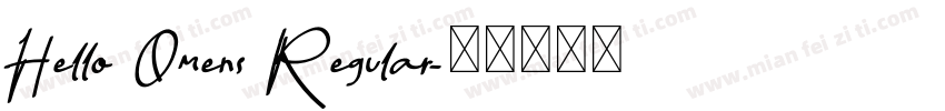 Hello Omens Regular字体转换